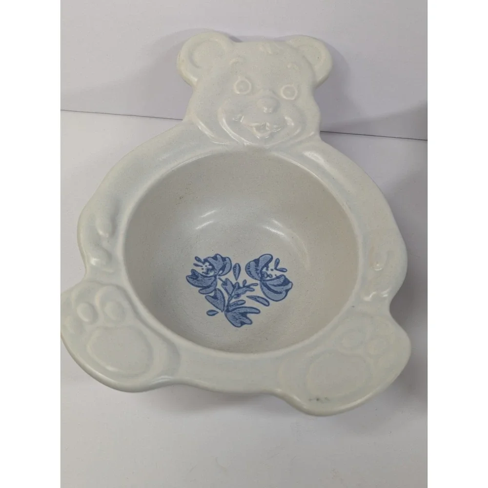 Pfaltzgraff Yorktowne Porridger Child's Teddy Bear Bowl Set‎ Of 2